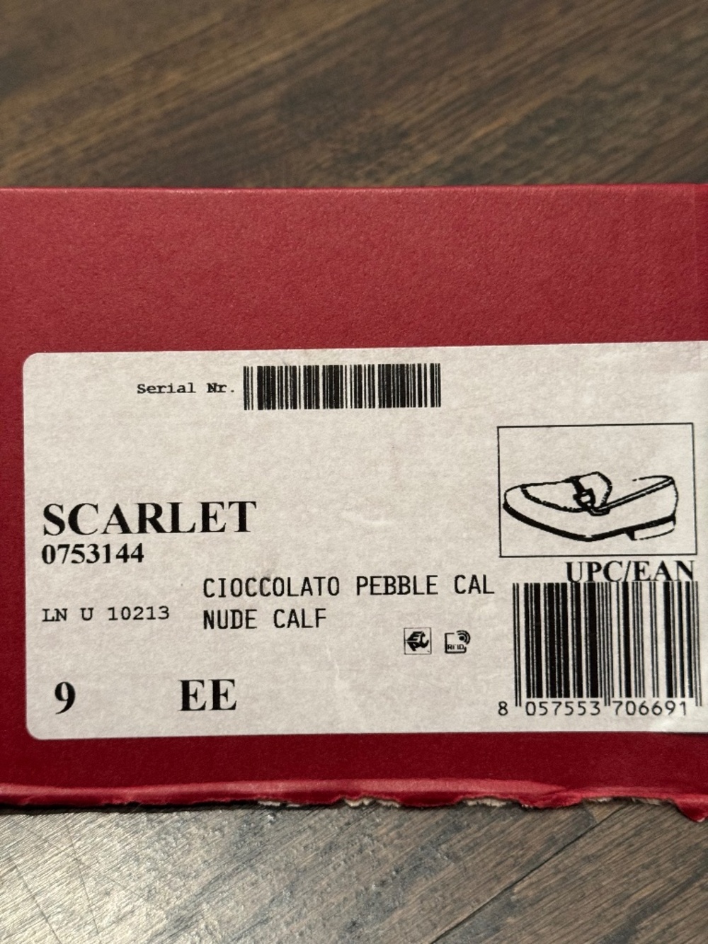 Ferragamo Scarlet Moccasin with Gancini ornament